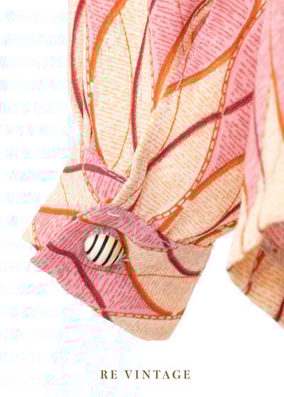 雙色粉紅波紋長袖襯衫4