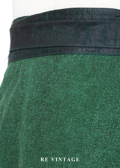 森林系植物面亞麻混紗色一片式長裙（26-30"）9