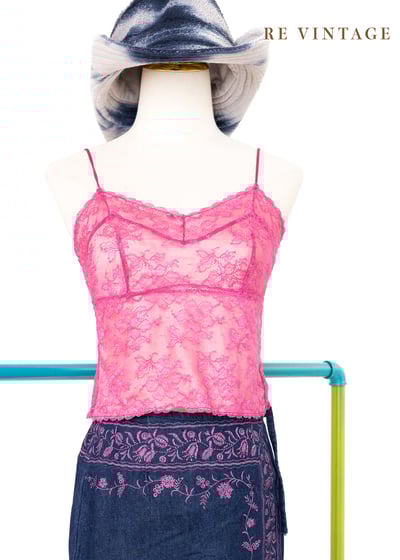 Fuchsia 辣蕾絲小背心1