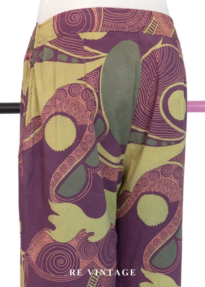 迷幻綠洲花紋流動美褲（26"）9