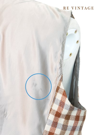 栗子棕橘色格紋西裝背心14
