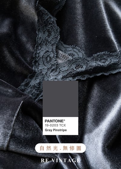 夜色灰光疊影絨布長洋裝14