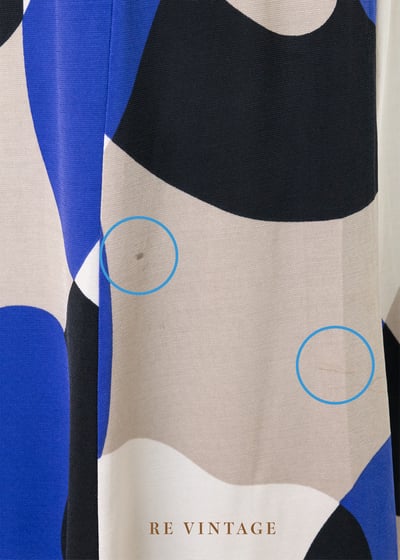 鮮藍色の黑白灰相間光影美裙（24”-27“）12