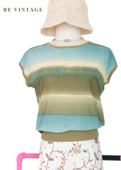 青苔湖水交疊山景上衣1