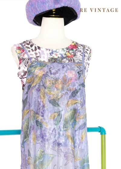 Orchid Bloom 透膚壓皺網紗細肩長洋裝3