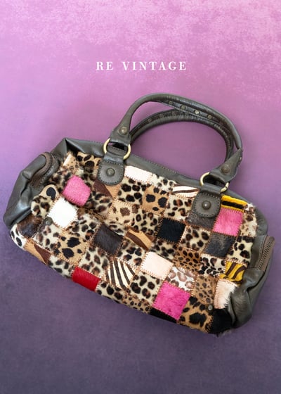 動物野性拼貼怪可愛手提包7