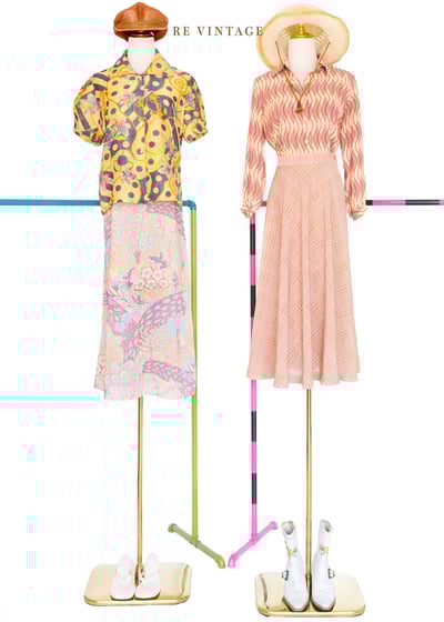 百花齊放粉紅花裙（26-27"）2