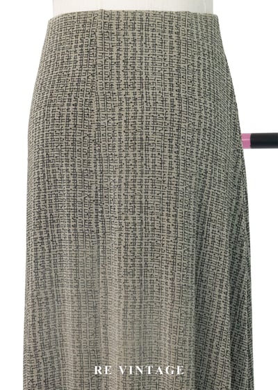 灰綠色畫布筆觸長裙（24-30"）11