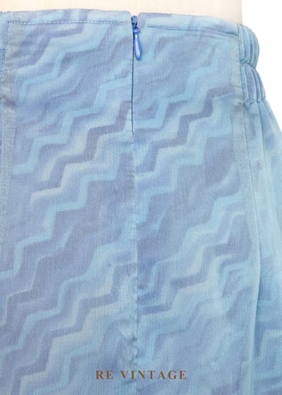 透明水紋霧藍長裙（27-29"）10