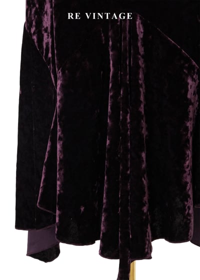 質感單品 - 優雅貴氣紫紅色抓皺絨布洋裝6