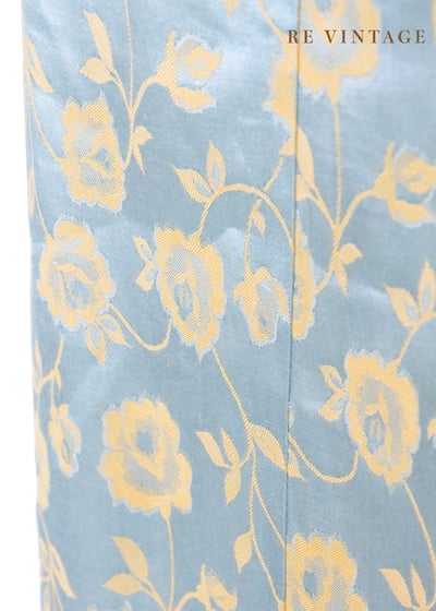 花草氣泡水緞面長裙（24"）10