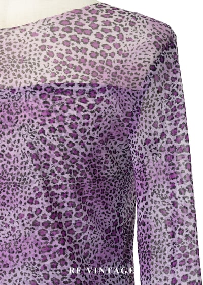 紫夜獵蹤豹紋透膚網紗上衣9