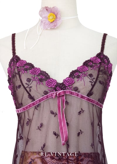 魔幻蕾絲細緻花紋透膚細肩帶背心12