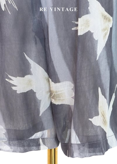 套裝短褲 - 煙雨霧色裡的飛鳥短褲8