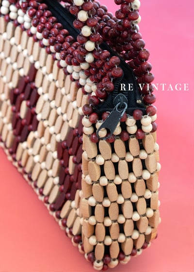 小紅豆菱格手提小包5