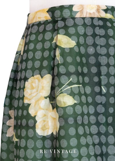 復古圓波交疊花卉奇幻美裙（27"）6