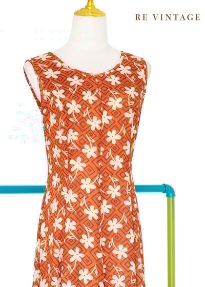 Orange juice 白色小花長洋裝3