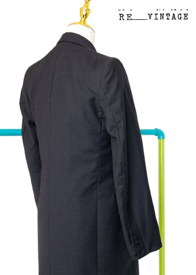 『法國寶物』雙排釦小黑格中長版西裝外套5