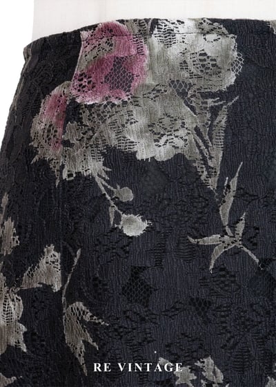 浪漫乾燥玫瑰蕾絲及膝裙（27"）5