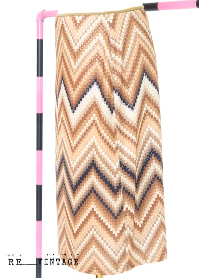 馬賽克の漸層波紋中長裙4