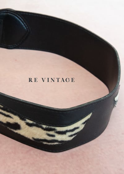 雕花豹紋復古皮帶6