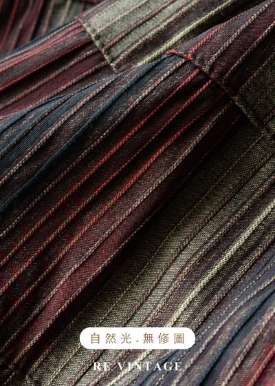 時空階梯條紋拼貼格紋長裙（25-29"）12