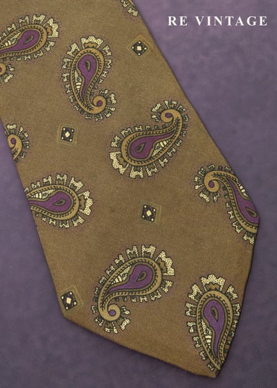 棕綠色變型蟲蟲領帶2