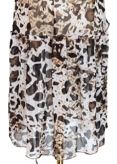 野性秩序 - 甜辣森林荷葉豹紋細肩帶上衣12