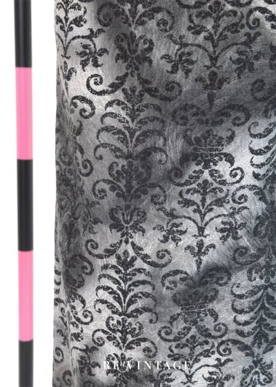 灰色系華麗印花低腰小喇叭褲11