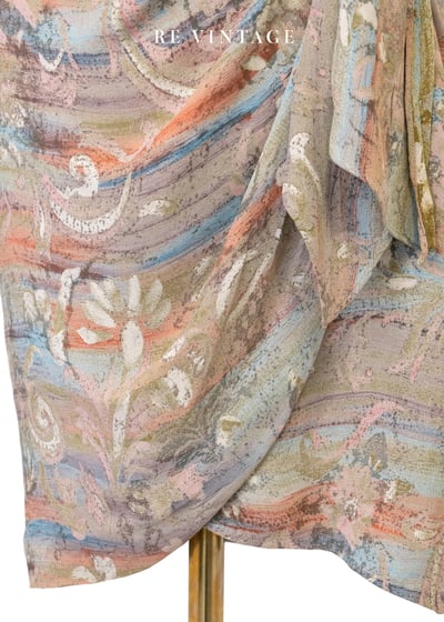 Cafe Creme 溫柔筆刷印花一片裙（24"）6