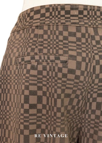 率性的復古棋盤格美褲（28"）11