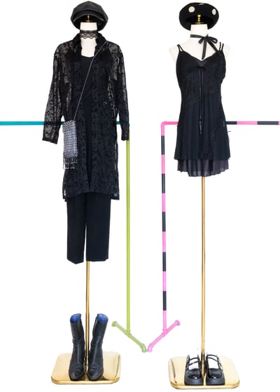 質感單品 - 小鑽馬蹄扣線條西裝褲（27"）2