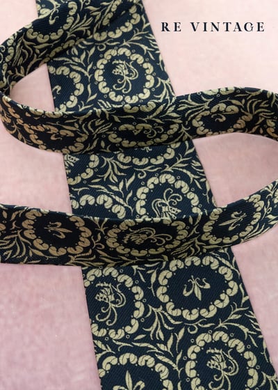 奶棕黑宮廷圖騰領帶10