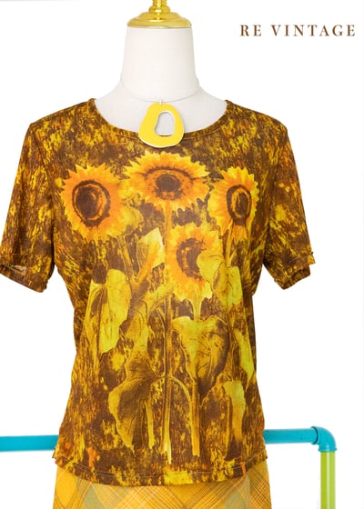 溫暖秋日の向日葵上衣1