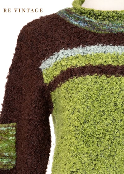 草綠色千層派針織毛衣5