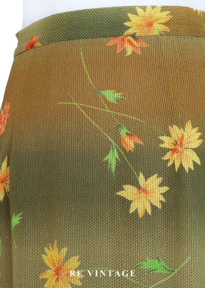 黃橘調色盤漸層雛菊長裙（26-30"）5