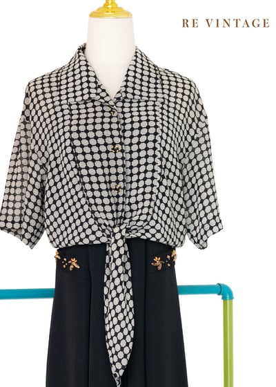 蜂巢旋影圖騰綁帶上衣1