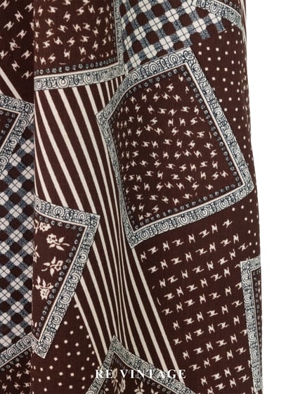 可可方盒 - 幾何拼貼雪紡長洋裝10