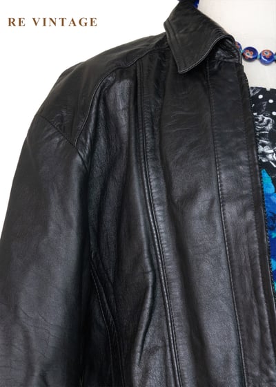 質感單品 -帥氣魔女黑皮革外套15