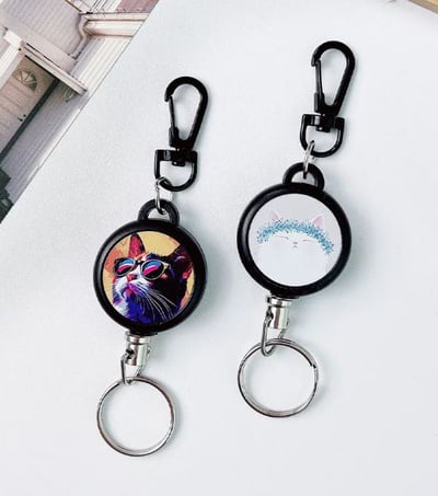 客製｜伸縮扣環/掛繩扣/易拉扣鑰匙圈3