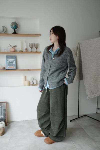 (Best!) 撞色假兩件拼接毛衣小外4