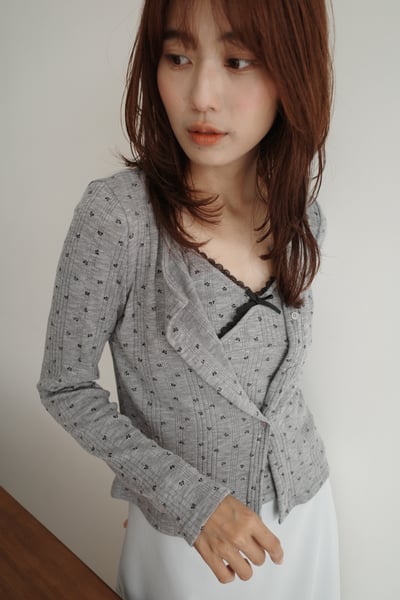 小背心外套小花兩件式2