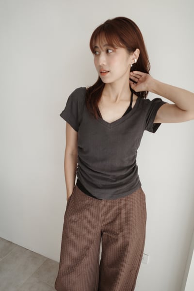 舒適繞脖綁帶簡約上衣3