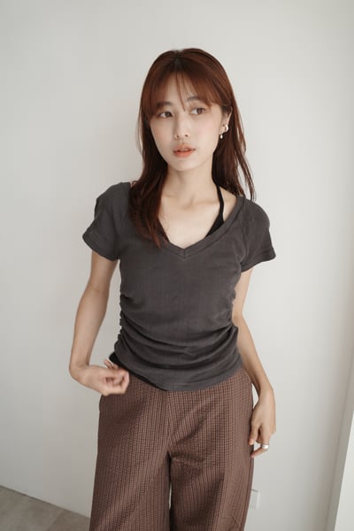 舒適繞脖綁帶簡約上衣2