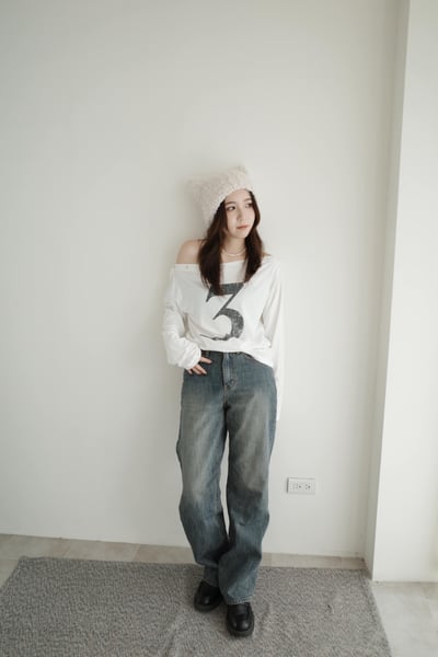 基礎經典直筒牛仔褲3