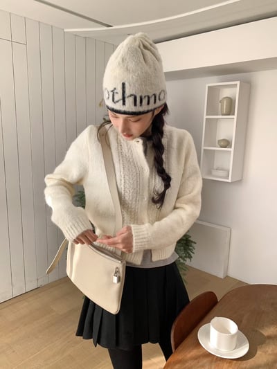 *絕美必買*厚織交疊麻花羊毛毛衣11