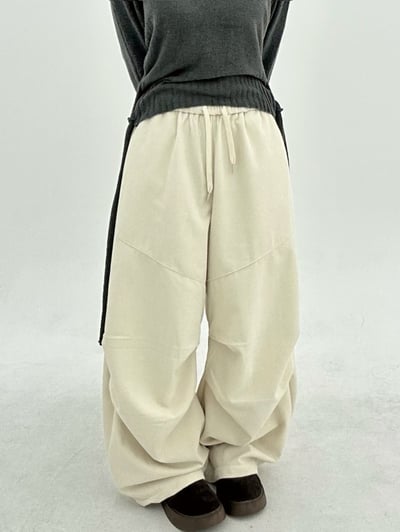 廓形燈芯絨車線工裝褲6