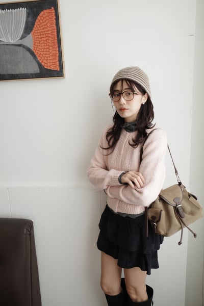 *絕美必買*厚織交疊麻花羊毛毛衣3