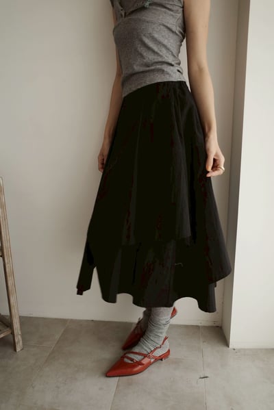 時髦線條平底尖頭鞋4