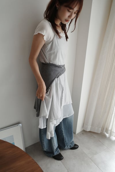 設計不對稱層次質感洋裝4